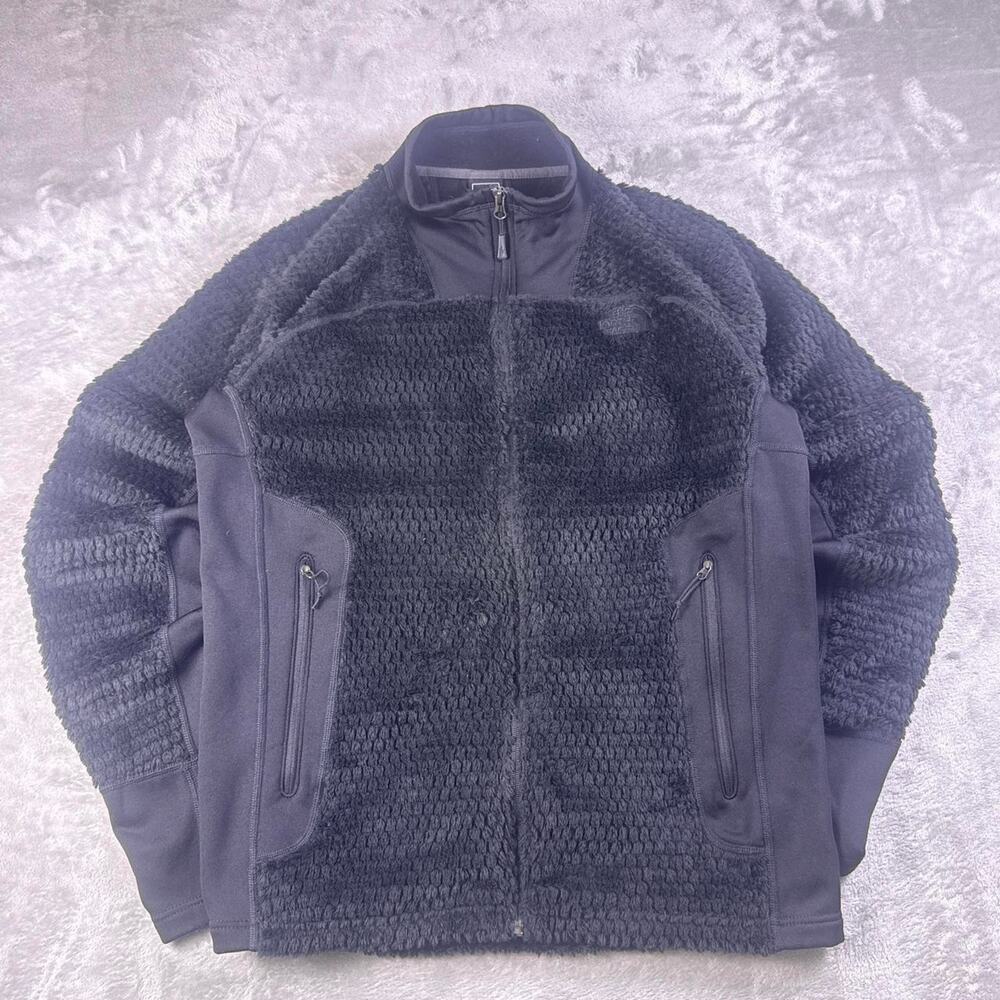 The North Face Polartec Thermal Pro Fleece Jacket Men’s L Black Full Zip Ski